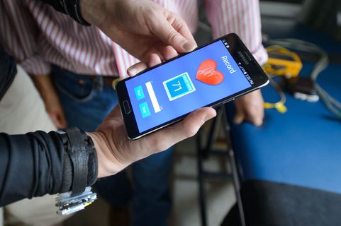 image of a phone for background