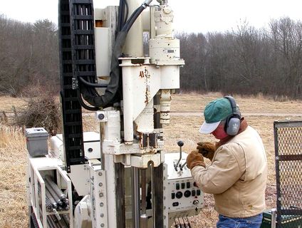 machinery to sample ground materials