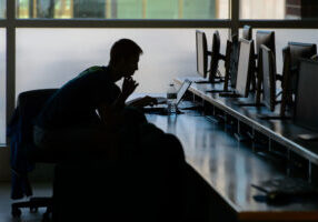 Person using a computer