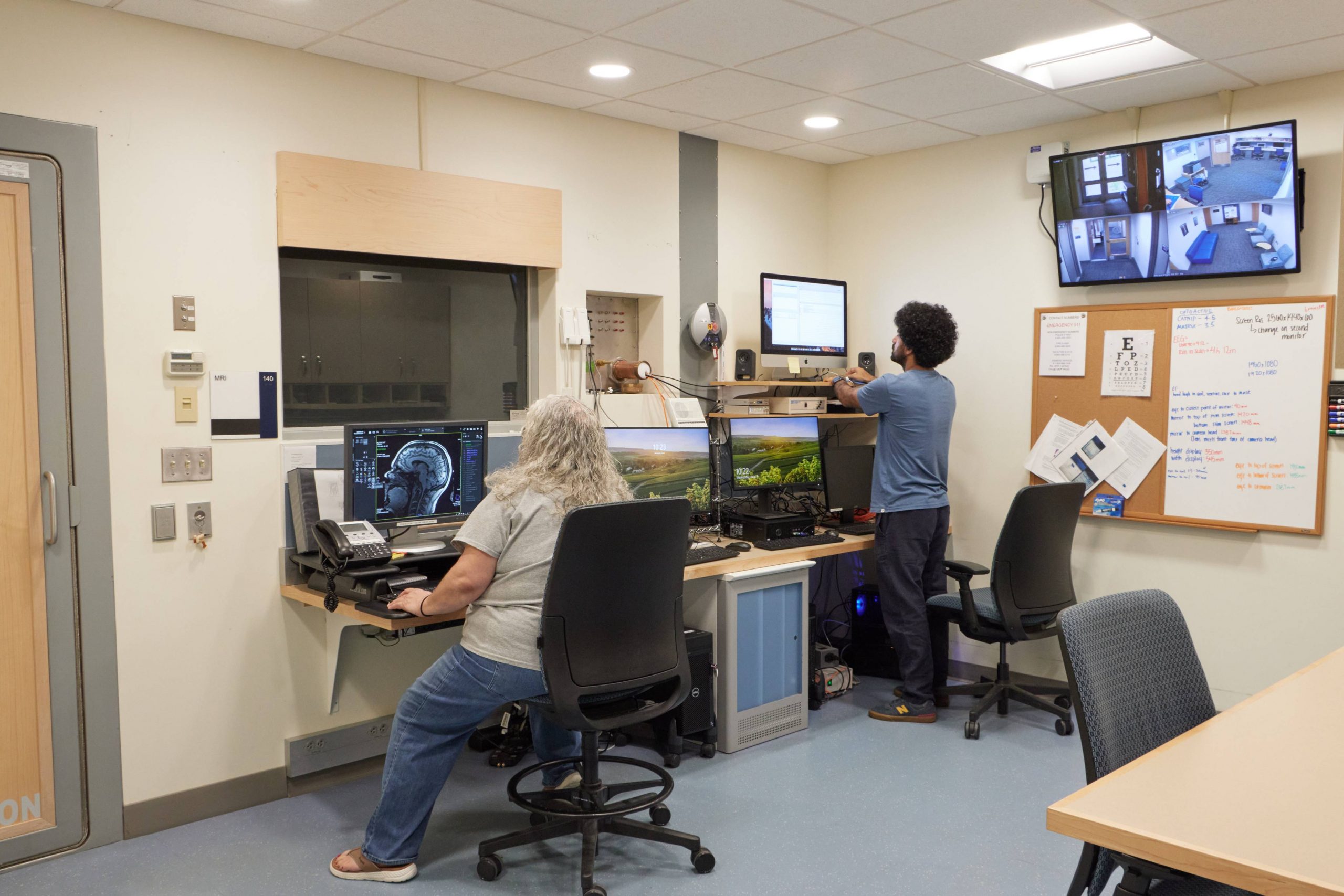 BIRC office with researchers